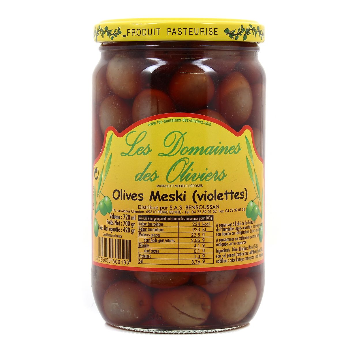 Les Domaines des Oliviers - olive meski (violettes) 700g