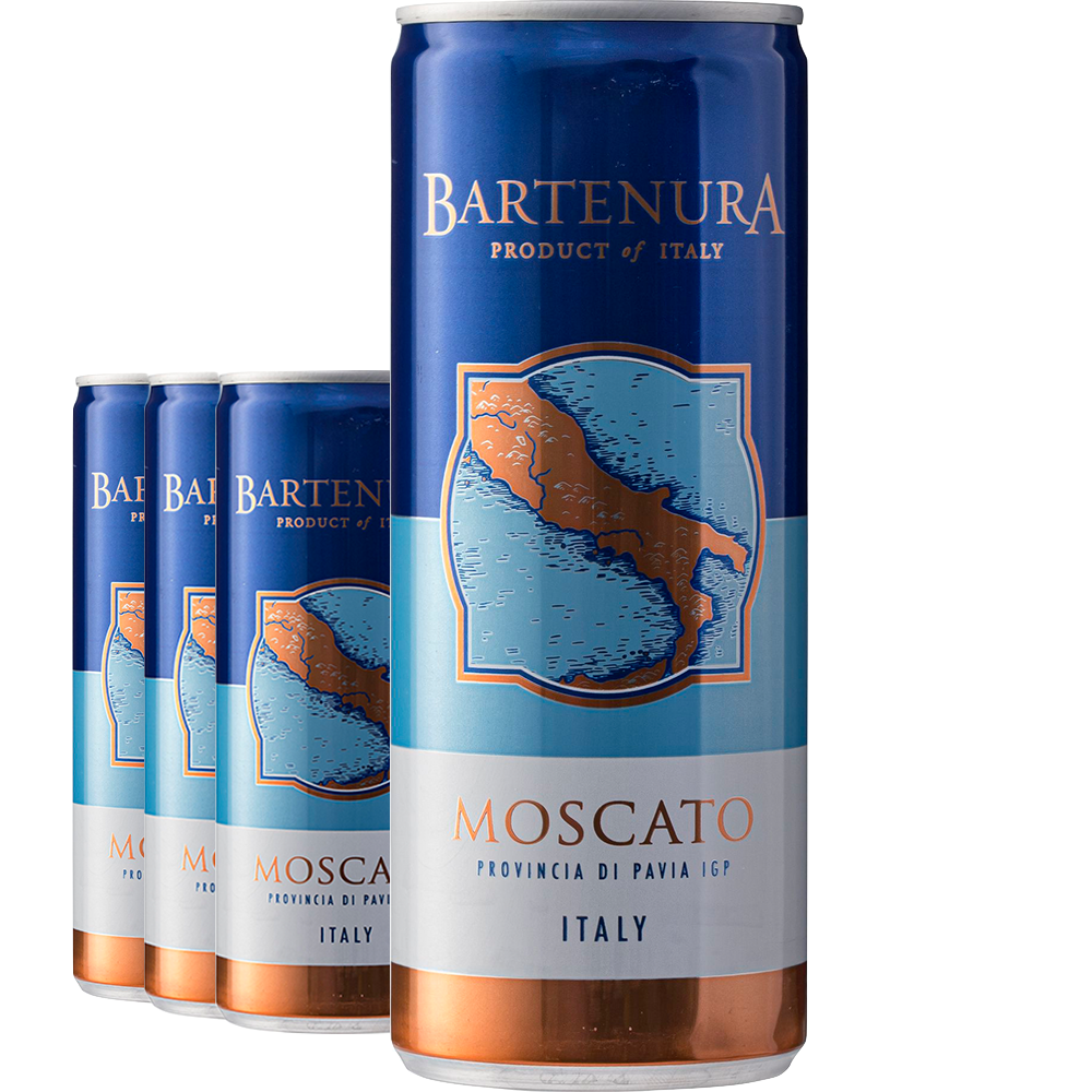 Moscato - Canettes de vin Bartenura 4x250ml