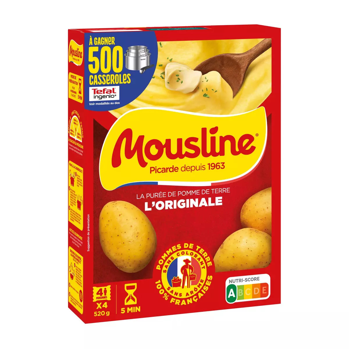 Mousline - purée 5 sachet 650g