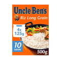 Uncle Ben's - Riz Long Grain 500 g (Sachet Cuisson - 4 x 125 g)