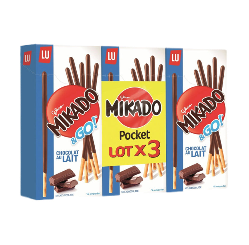 LU - Mikado Biscuits chocolat au lait les 3x39 g