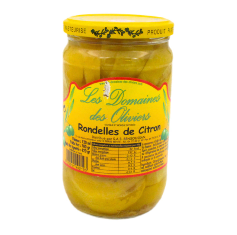 les Domaines des Oliviers - rondelles de citron 700g