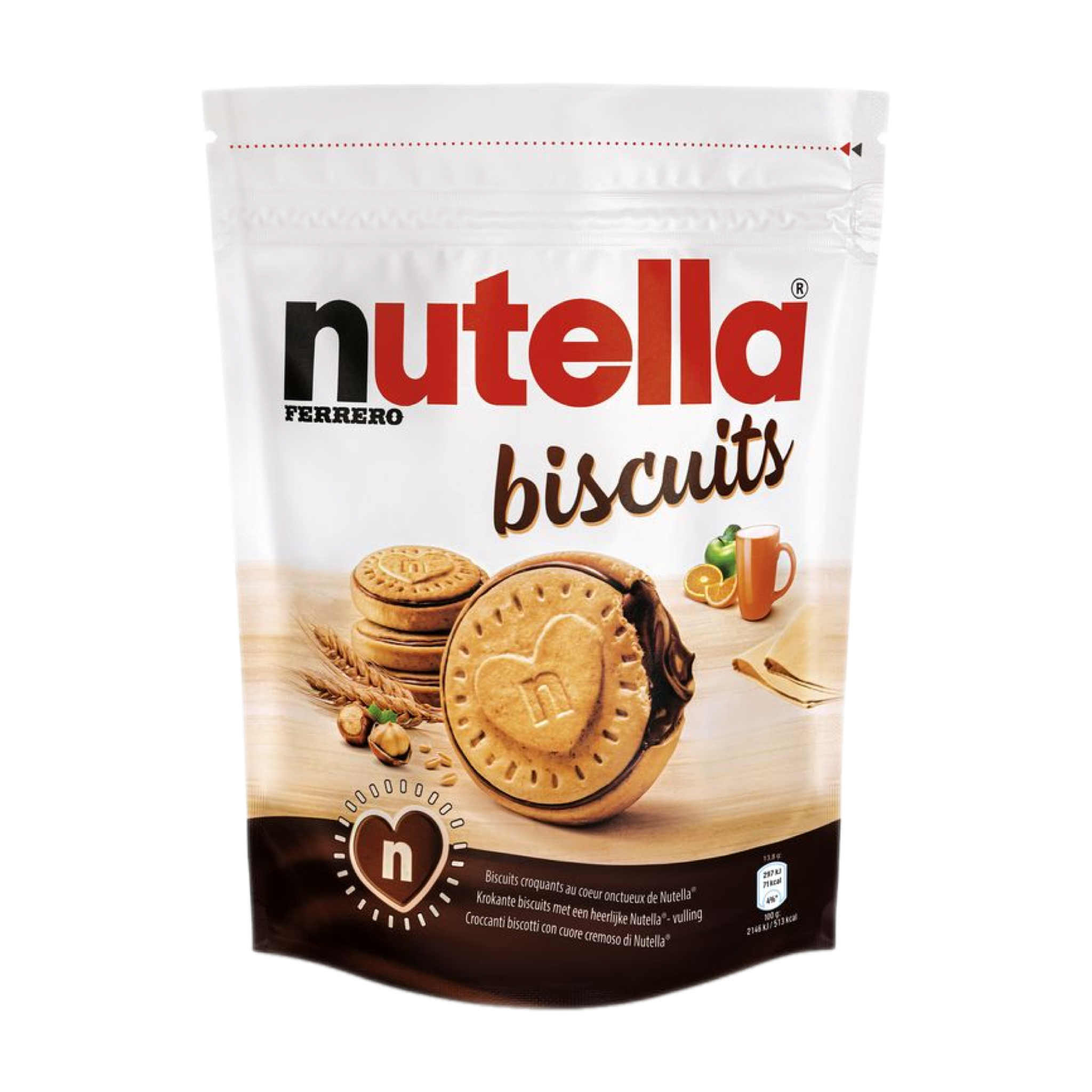Nutella - Biscuits croquants au cœur onctueux de Nutella 276g