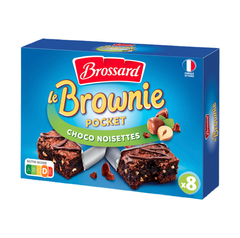 Brossard - Mini brownie chocolat noisettes x8 240g