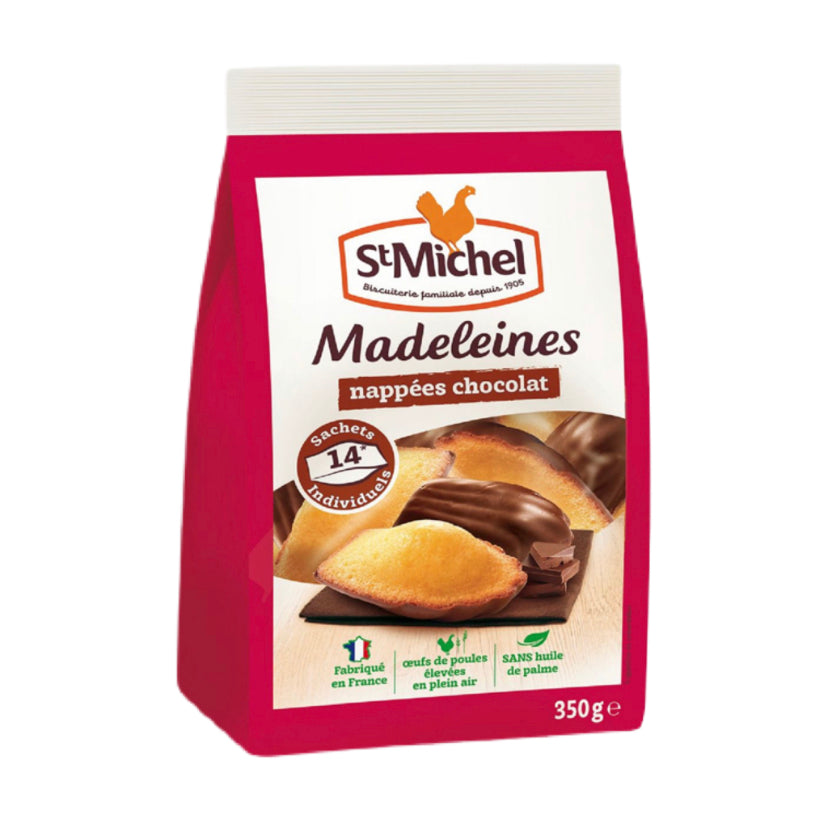 St Michel - madeleines nappées chocolat 350g