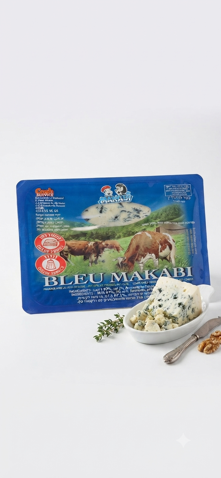 Bleu Makabi - Fromage de Vache  Casher - 200g