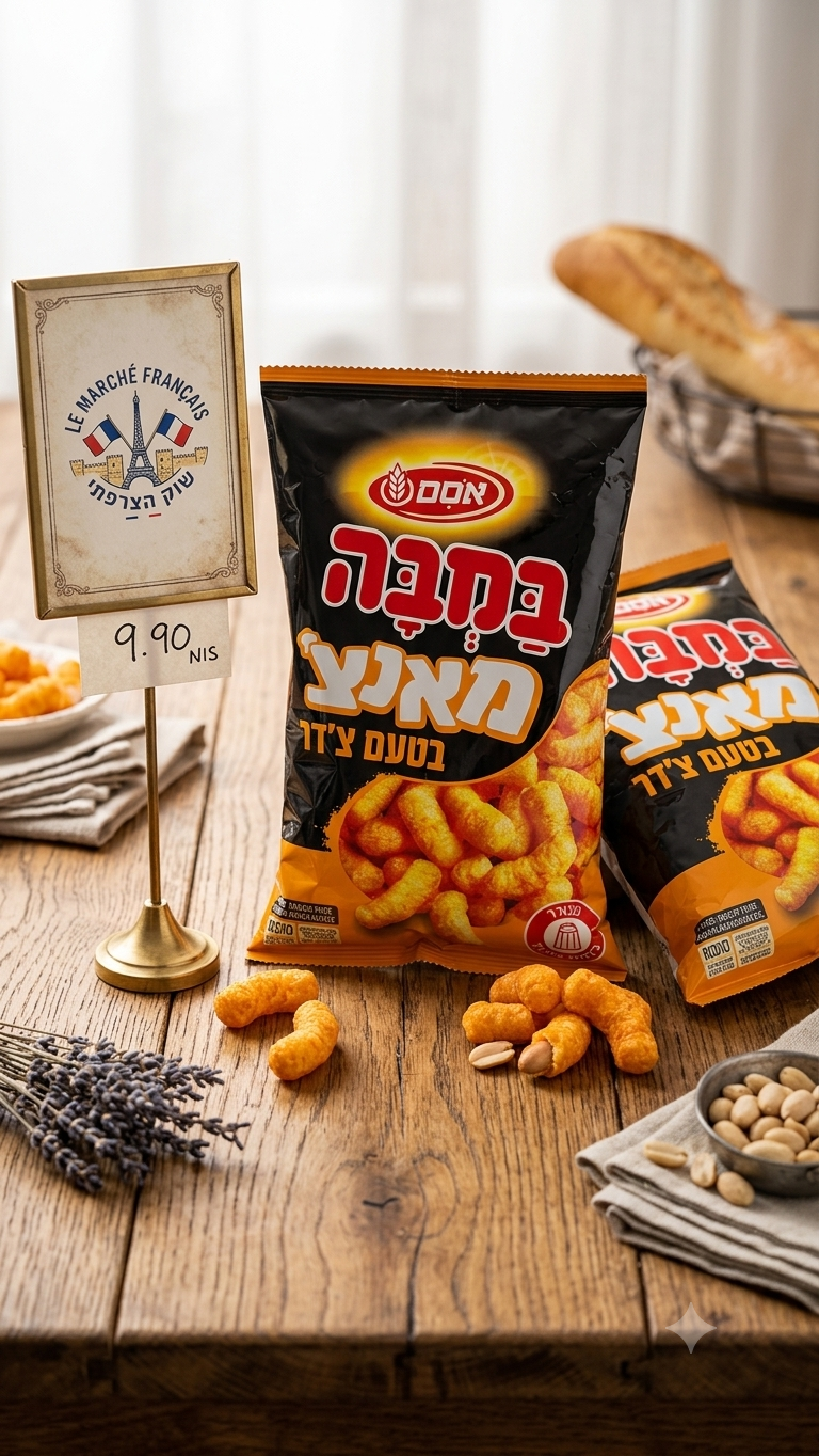Bamba Munch au goût Cheddar (במבה מאנצ' בטעם צ'דר)