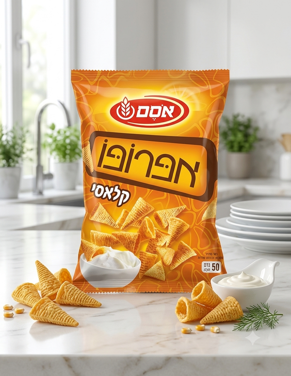 Apropo Osem Classique – Chips de Maïs Croustillantes en Cônes – Sachet de 50g