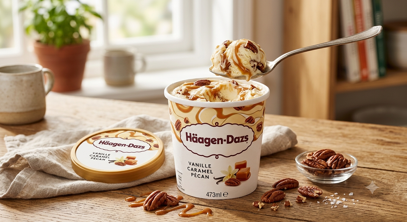 Häagen-Dazs – Bac Vanille Caramel Pécan 473ml