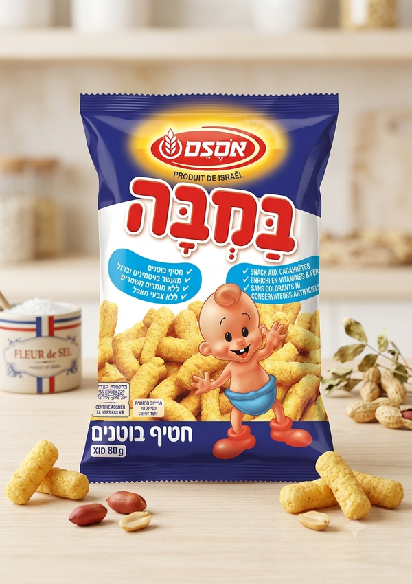 Bamba Osem Original – Snack aux Cacahuètes Soufflées – Sachet de 80g