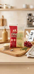 Emmental Français Râpé Makabi 200g - Fromage Fondant Qualité Supérieure