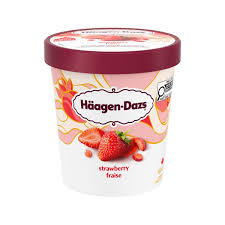 Häagen-Dazs – Bac Strawberry (Fraise) 473ml