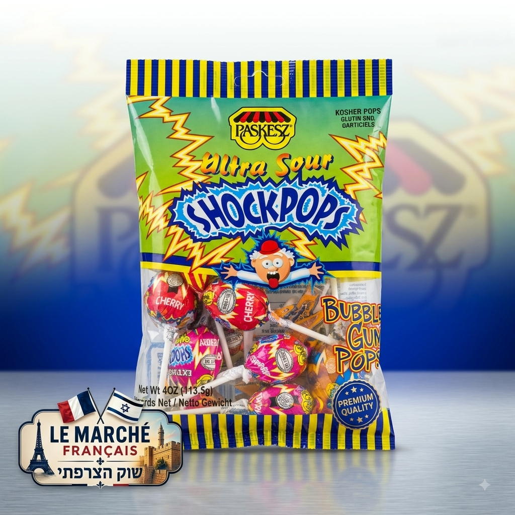Paskesz ShockPops Ultra Sour - Un Défi Acidulé à Chaque Bouchée !