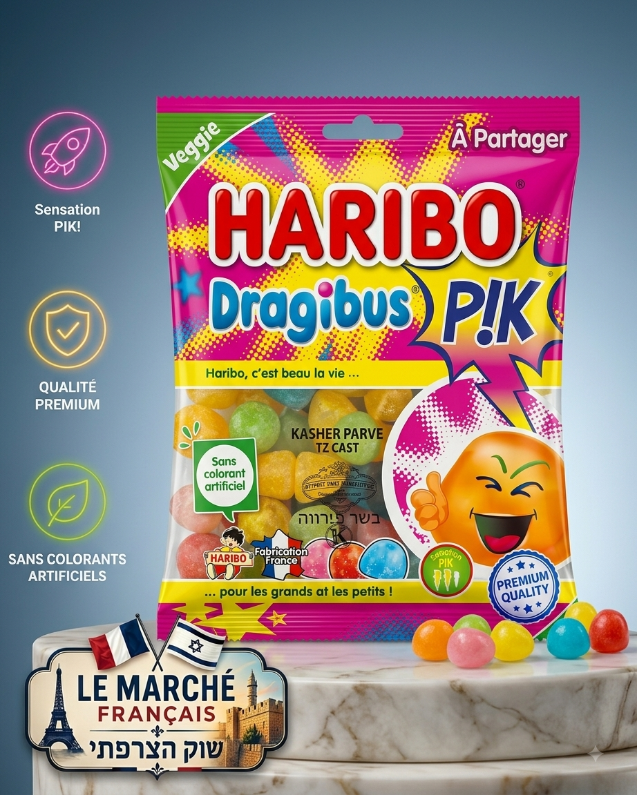 Haribo Dragibus Pik - Bonbons Acidulés