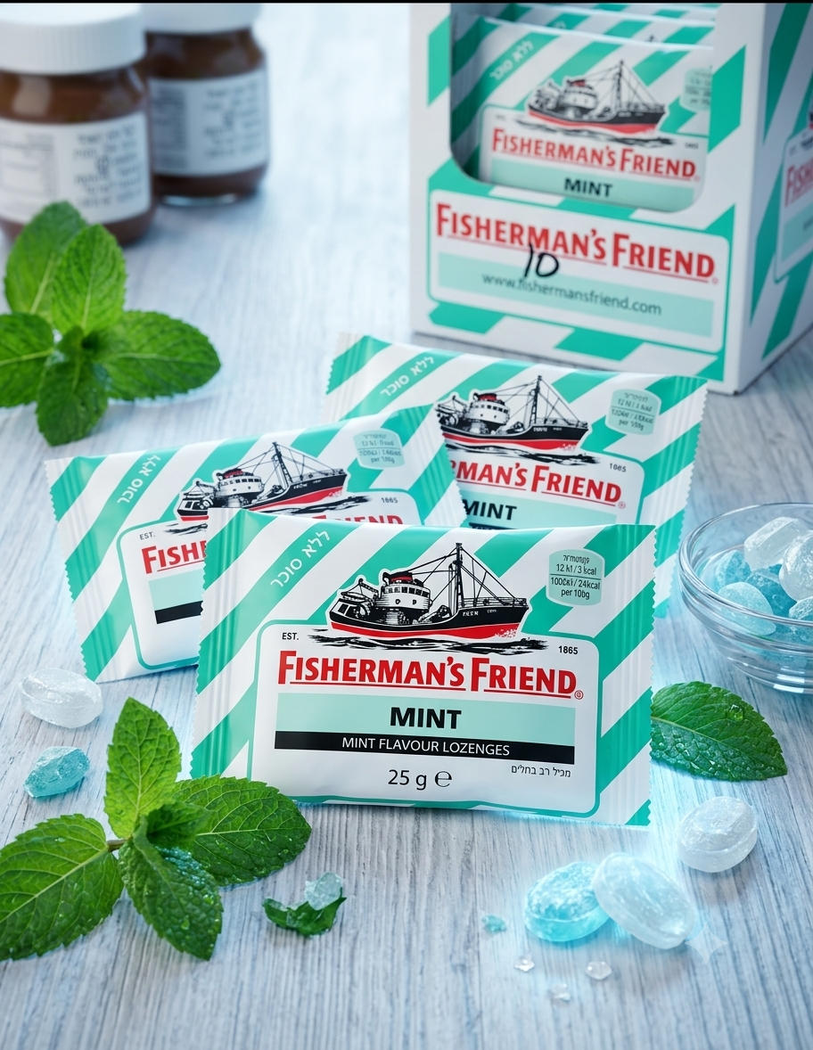 Fisherman's Friend Mint – Pastilles sans sucre au goût menthe intense