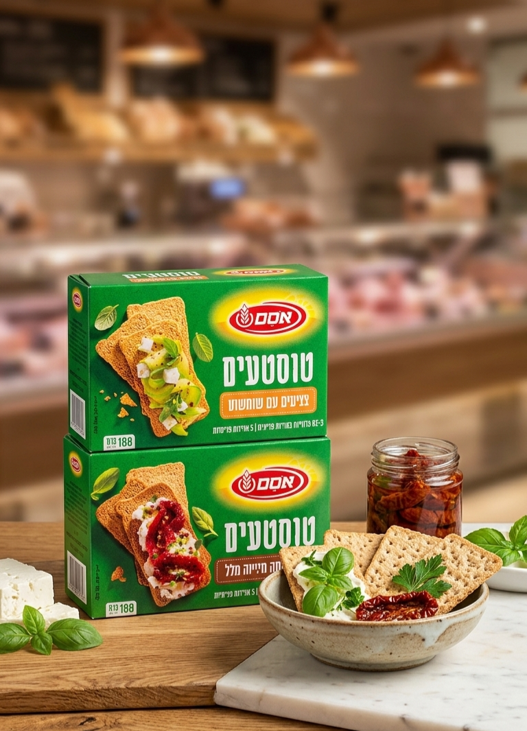 Mini-Toasts Grillés Osem Toastim (180g) – Pain Grillé Craquant pour L'Apéro