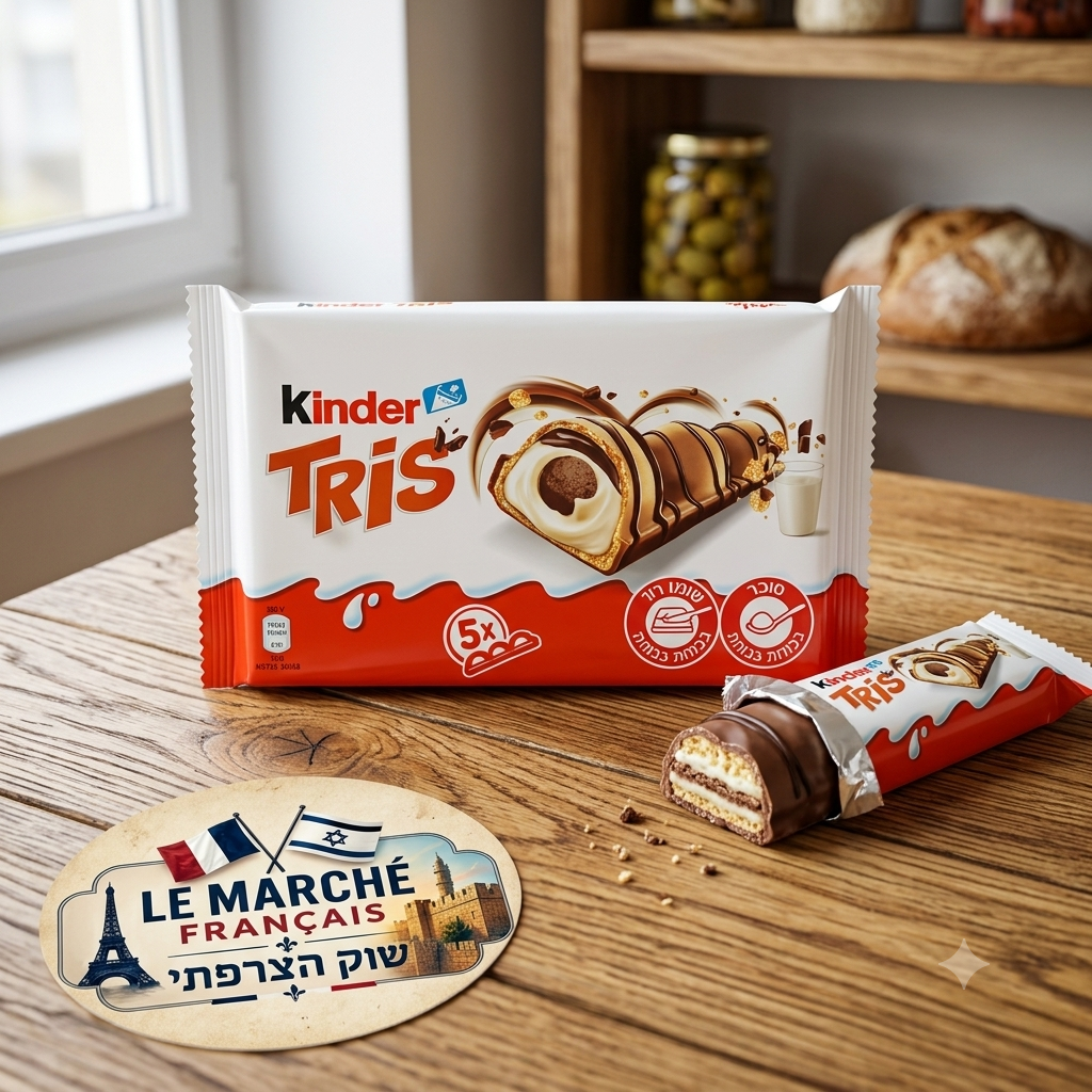 Kinder Tris (Pack x5) – Gaufrettes Craquantes & Cœur Onctueux au Lait et Cacao
