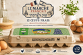 Pack de 12 Œufs Frais Taille L – Le Marché Français | Qualité Fermière