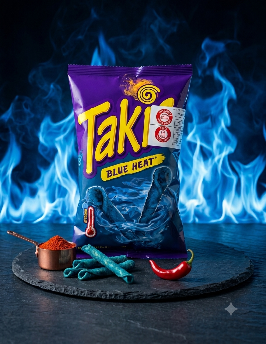 Takis Blue Heat – Chips Tortillas Roulées Épicées Bleues (israel)