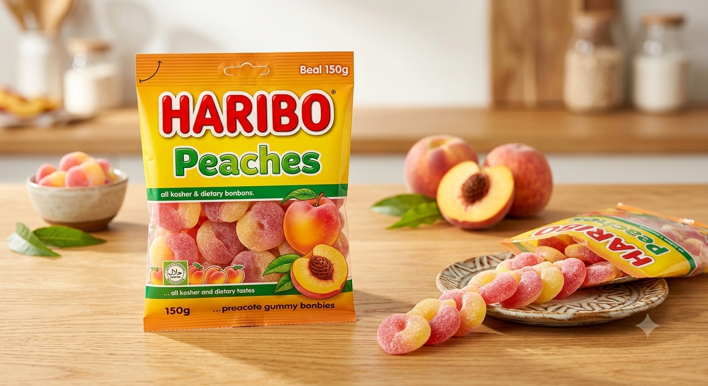 Haribo Peaches – Les bonbons gélifiés au délicieux goût de pêche