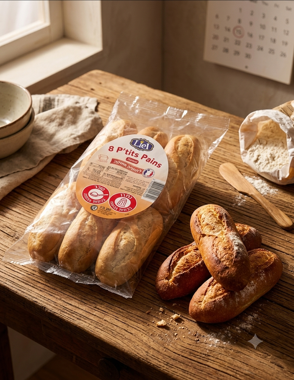 8 P'tits Pains Nature Liel 280g - Mini Baguettes Moelleuses