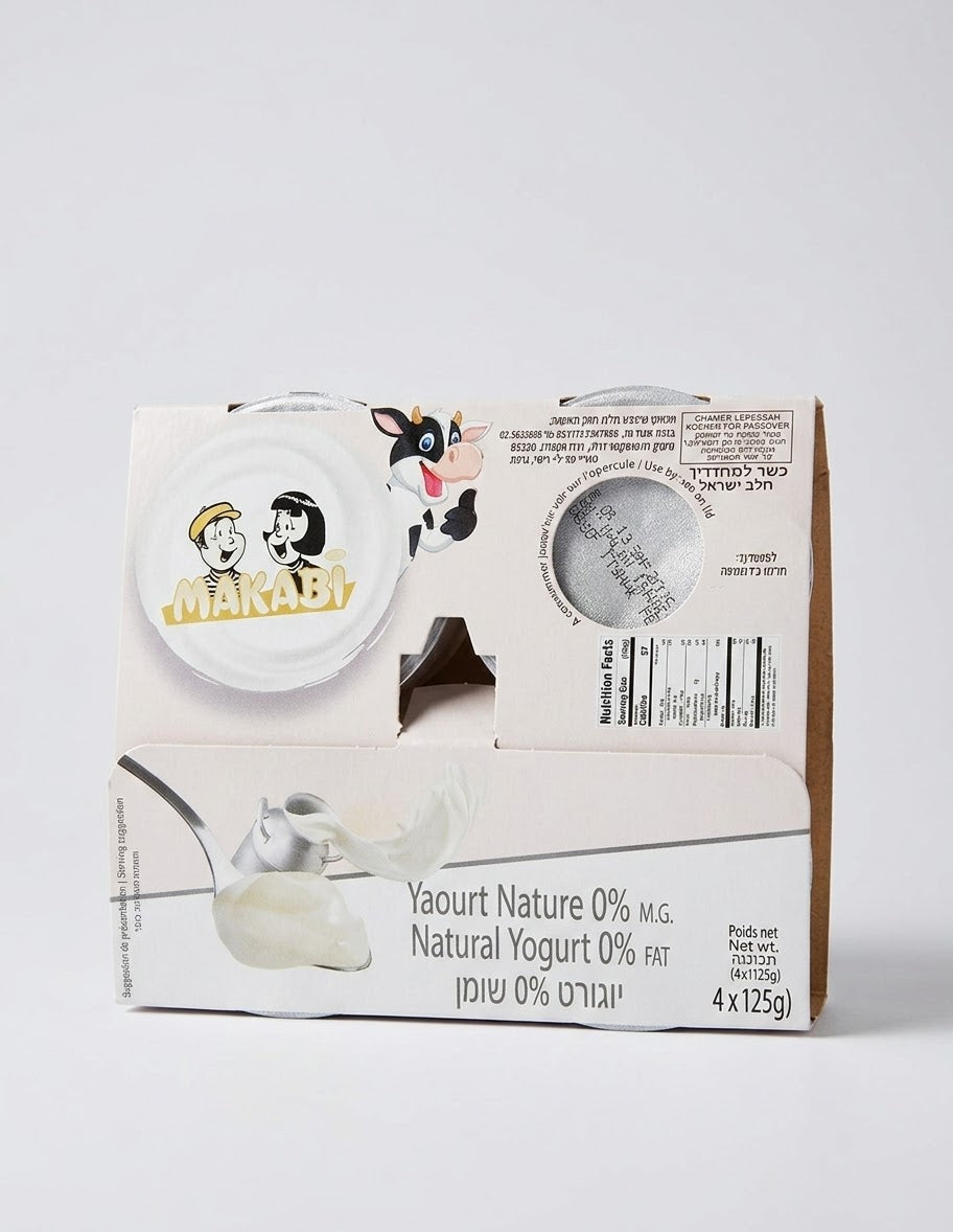 Yaourt Nature 0% M.G. Makabi (Pack de 4) – Light & Onctueux